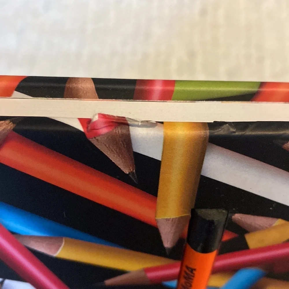 Hidden Pencil Notebook Journal with Orange Pencil